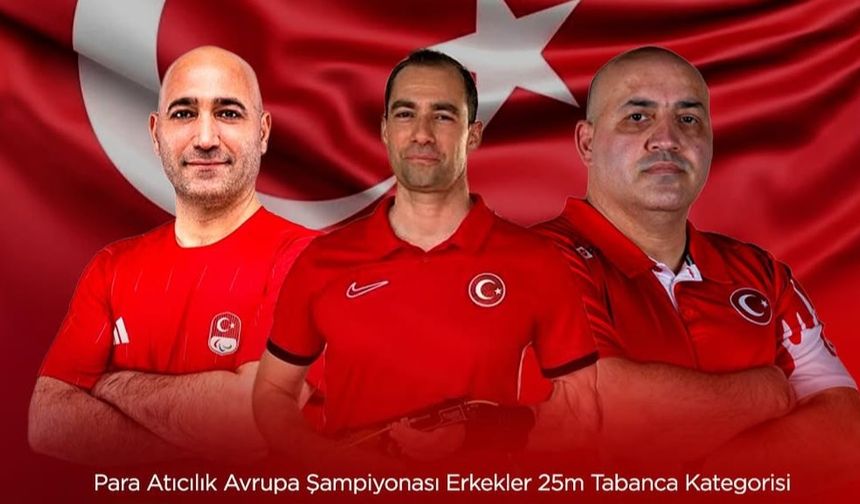 Türk atıcılar Avrupa Şampiyonası’nda altın madalya aldı