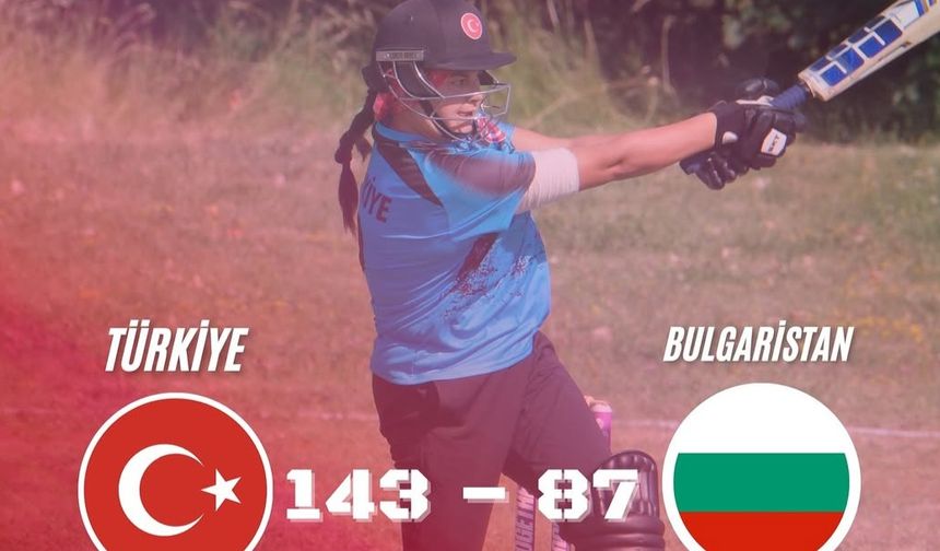 Kadın Kriket Millî Takımı Avrupa Kupası’na iyi başladı