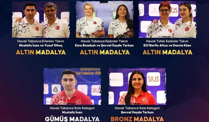 Milli Atıcılarımız Avrupa Şampiyonlar Ligi’nde Parladı