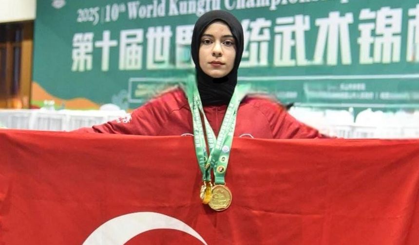 Ayşe Sude Akyüz’den Kungfu’da 3 Dünya Şampiyonluğu