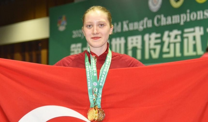 Ecrin Çokhamur’dan Kungfu’da 3 Madalya Birden!