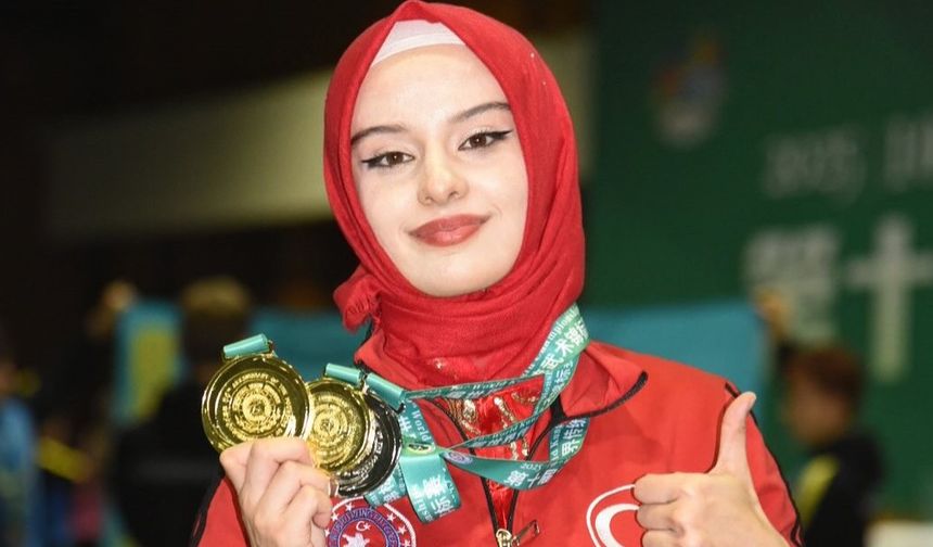 Zeynep Akyüz’den Dünya Kungfu Şampiyonası’nda 3 Madalya