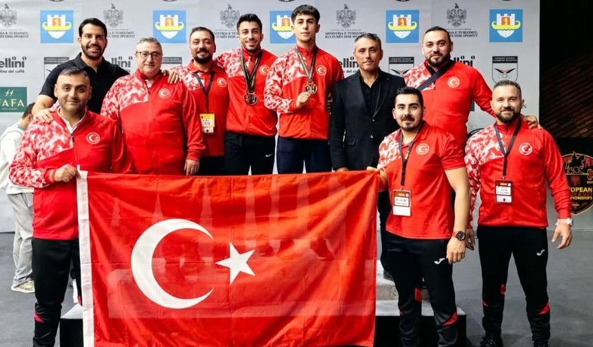 Genç haltercilerimiz Avrupa’dan 3 bronz madalya ile döndü