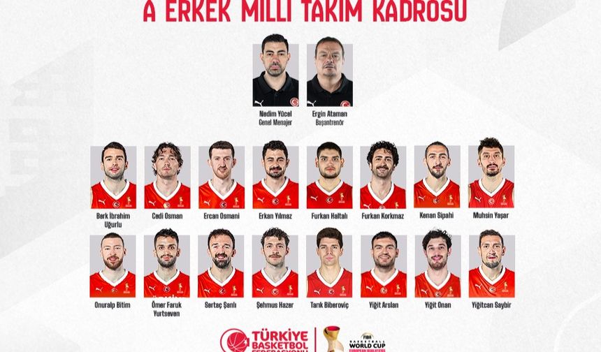 A Millî Erkek Basketbol Takımı'nın maç kadrosu açıklandı