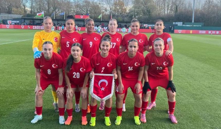 U19 Kadın Millî Takımı, Galler karşısında üstünlüğü koruyamadı