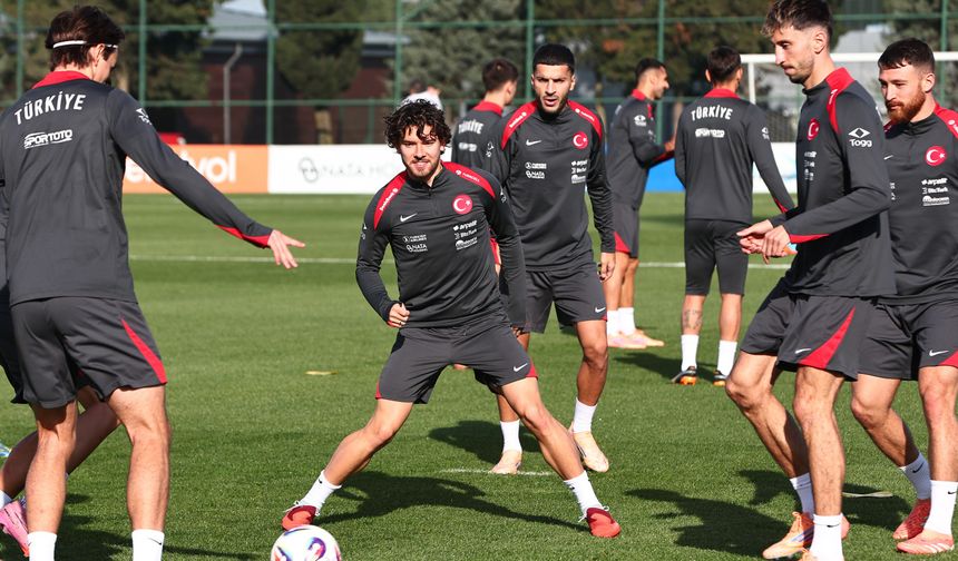 A Millî Takım, İspanya sınavı öncesi son provayı yaptı