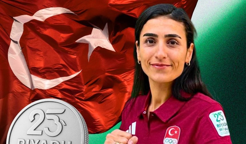Hatice Kübra İlgün'den Riyad’da gümüş madalya