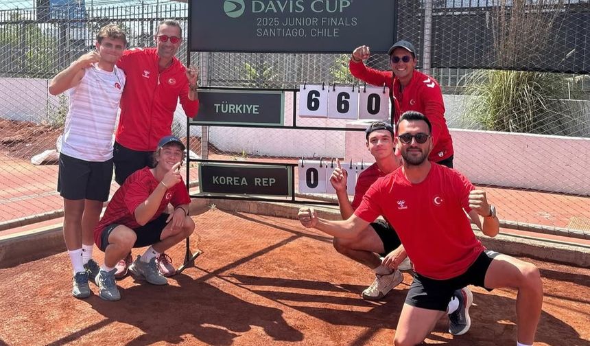 16 Yaş Millî Erkek Takımımız Davis Cup’ta Yarı Finalde