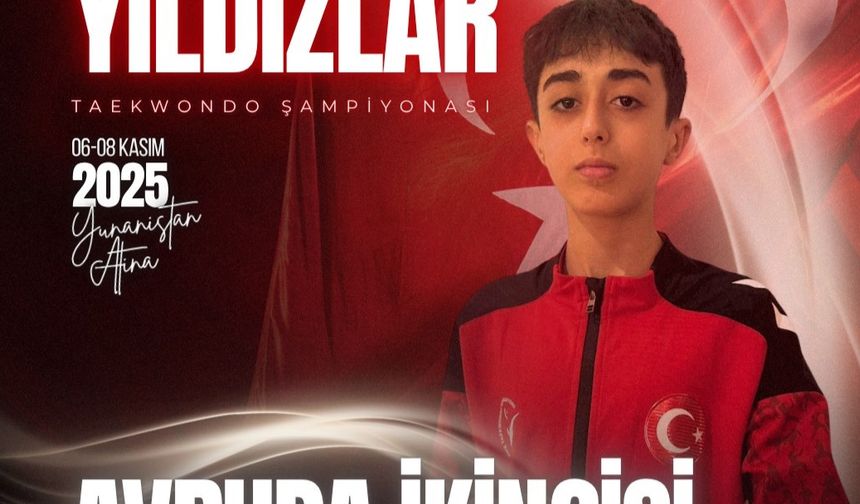 Yusuf Eren Gültekin Avrupa Yıldızlar'da 2. Oldu