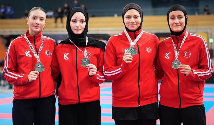 U21 Kadın Kumite Takımımız Balkan ikincisi oldu