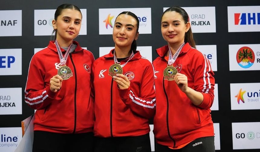 U21 Kadın Kata Takımı, Balkan Şampiyonası’nda zirvede