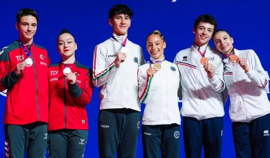 Genç çiftimiz Avrupa ikincisi oldu!