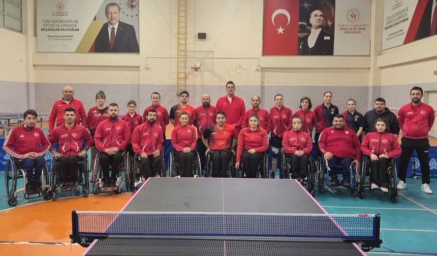 Para Masa Tenisi Avrupa Şampiyonası kampı başladı