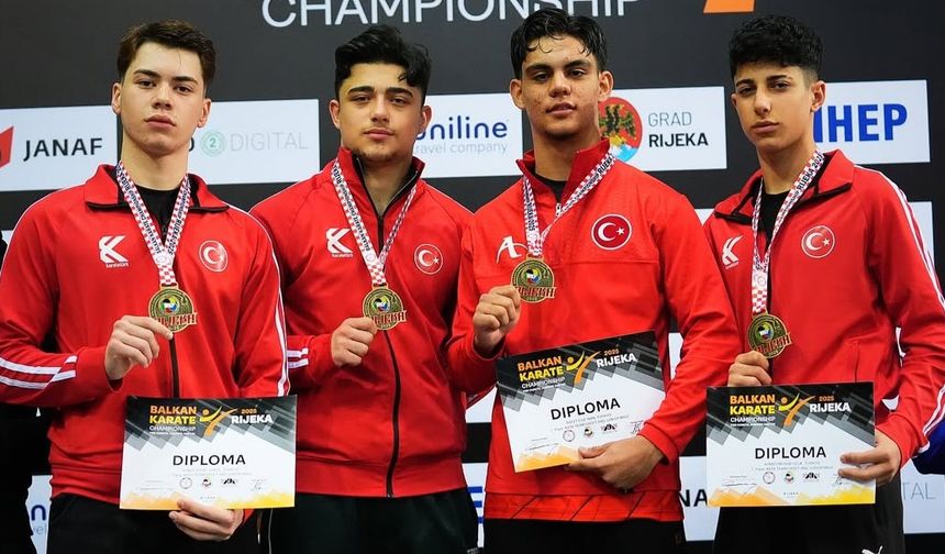 Ümit-Genç Erkek Kata Takımı Balkan Şampiyonu oldu