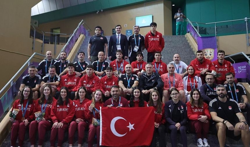 Milli yüzücüler İslam Oyunları’nda gururlandırdı