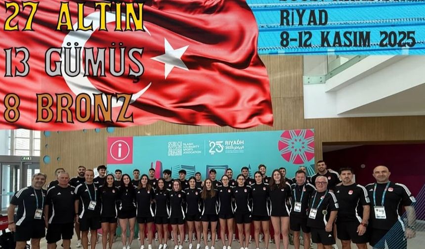 Milli yüzücüler İslami Oyunlar'da madalyaya doymadı