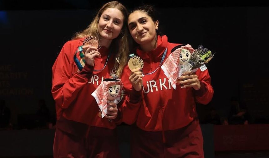 Aleyna Ertürk ve Ceren Cebe’den İslam Oyunları’nda zafer