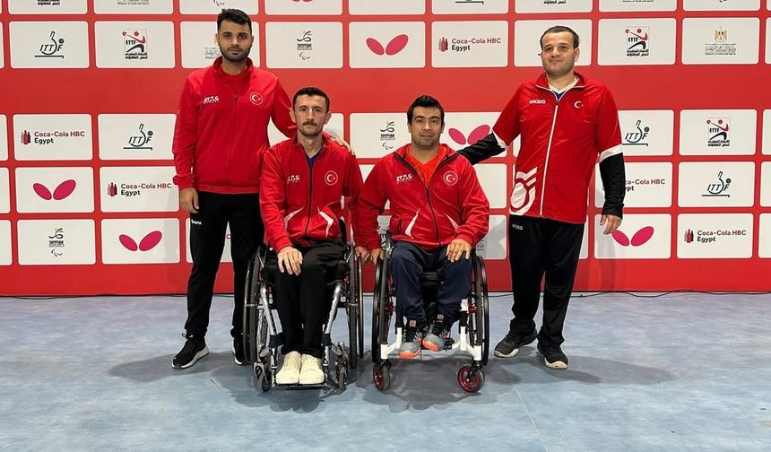 Para Masa Tenisi Milli Takımı Giza’da sahnede