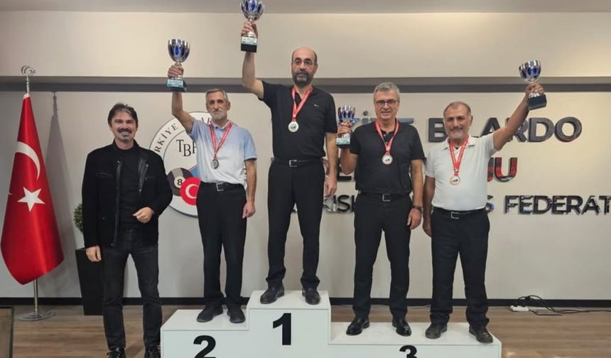 3 Bant Veteranlar Şampiyonasında Dereceler Belli Oldu