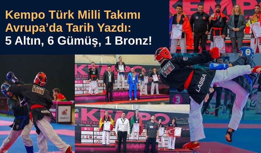 Kempo Milli Takımı Avrupa’da Madalyaya Doymadı