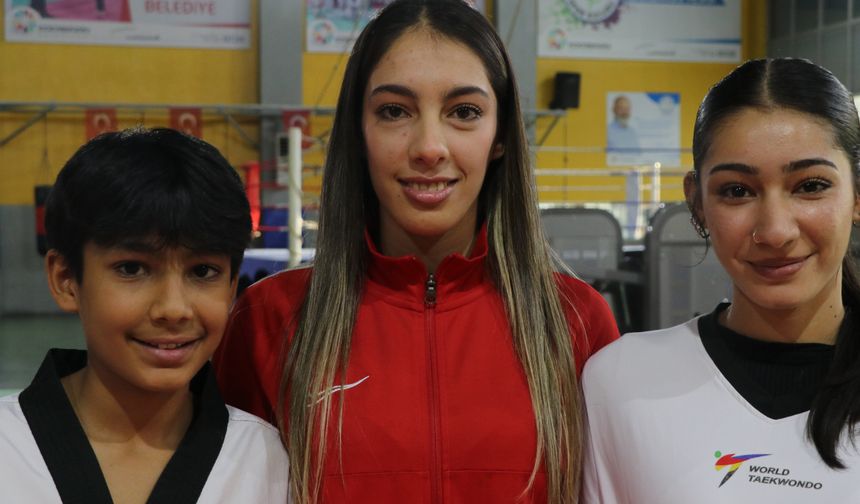 Tekvandocu abla, kardeşlerini şampiyonluğa hazırlıyor