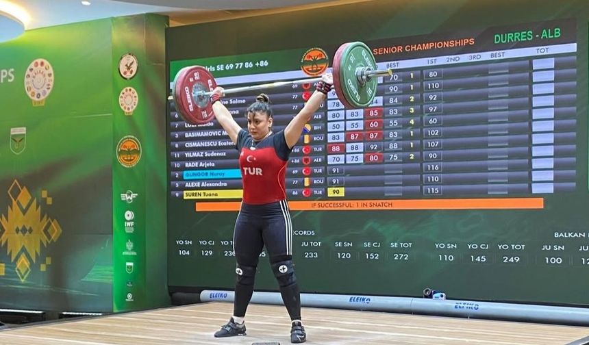 Kadın Haltercilerden Balkanlar’da Madalya Şovu