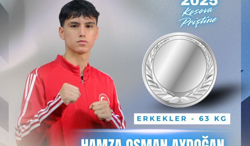 Hamza Osman Aydoğan Avrupa İkincisi Oldu