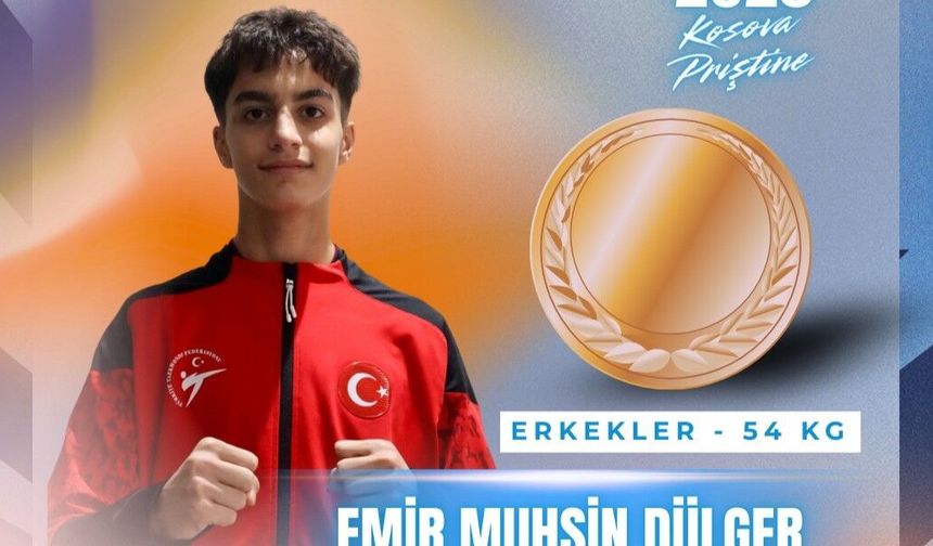 Milli gurur Kosova'dan geldi: Dülger'den Avrupa’da bronz madalya