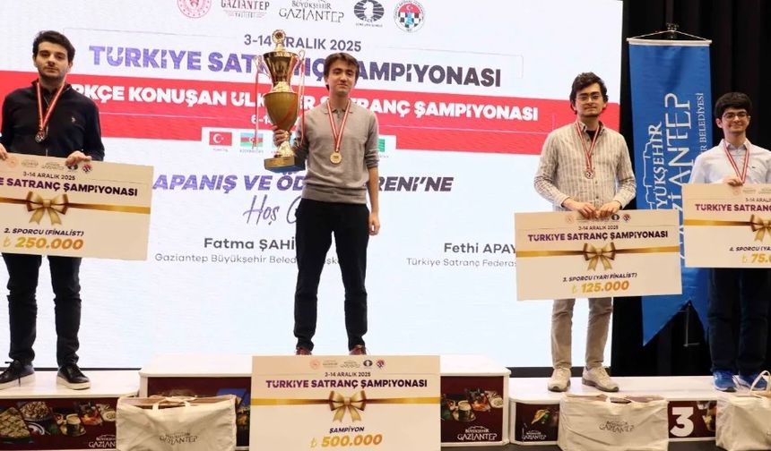 2025 Türkiye Satranç Şampiyonu GM Işık Can Oldu