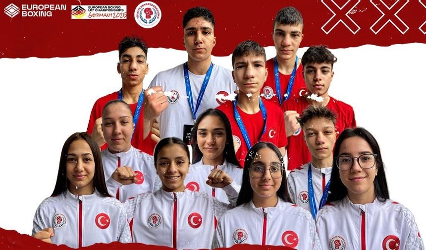 Almanya’daki Avrupa Boks Şampiyonası’nda 12 madalya