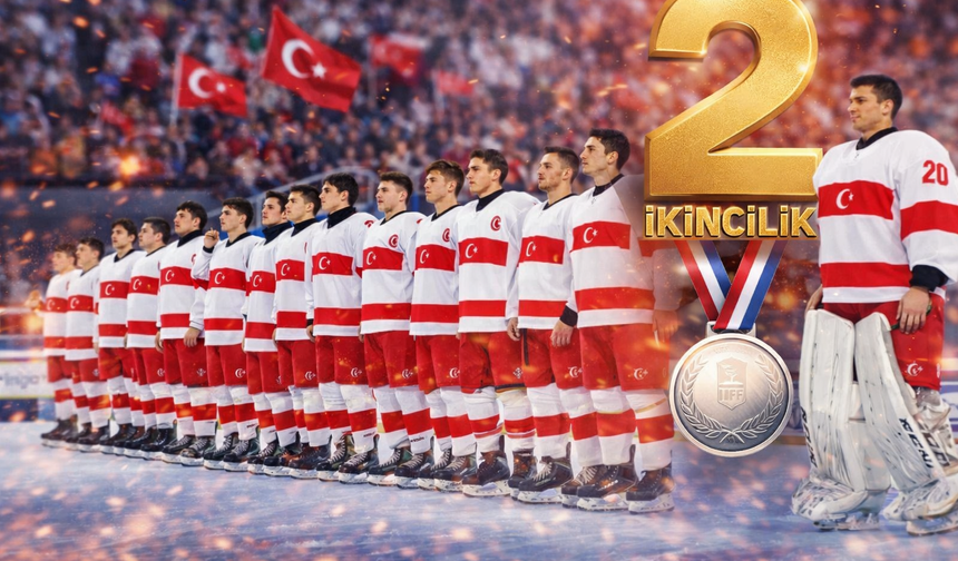 20 Yaş Altı Buz Hokeyi Millileri Dünya İkincisi Oldu