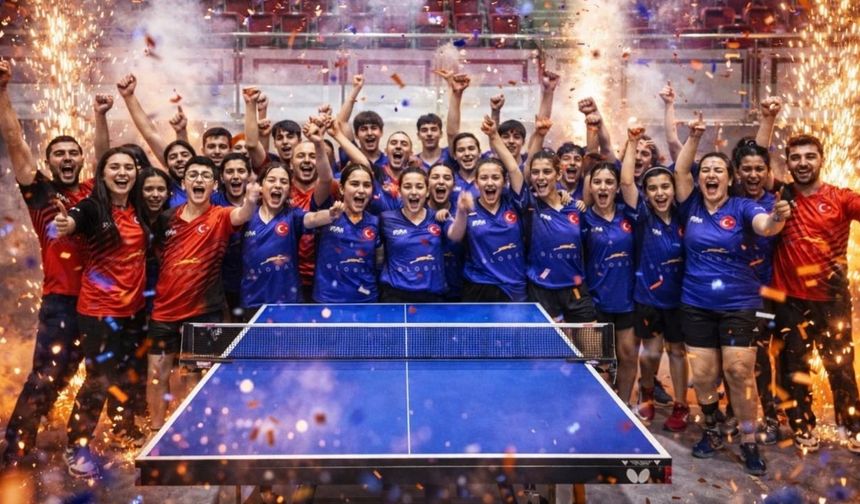 Genç masa tenisçileri milli takım kampına katıldı