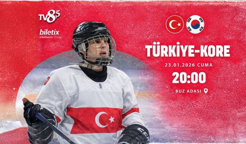 Türkiye - Güney Kore U18 buz hokeyi maçı bu akşam!
