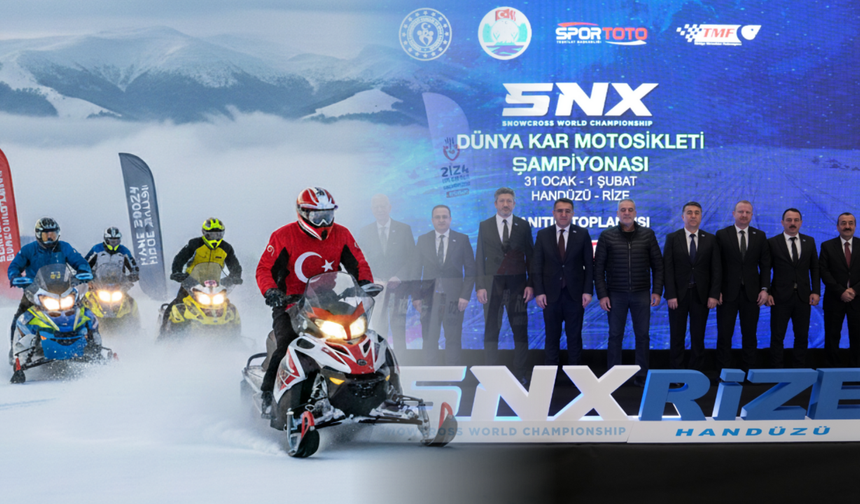 Dünya Kar Motosikleti Şampiyonası İlk Kez Rize’de!