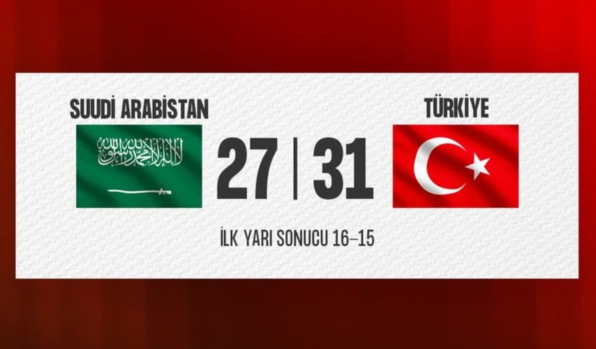 A Milli Erkek Hentbol Takımı, Suudi Arabistan'ı Yendi