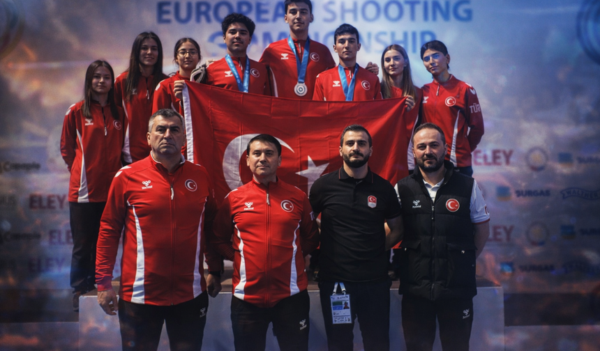 Genç Erkekler Havalı Tabancada Avrupa İkinciliği