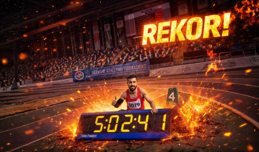 Salih Teksöz’den 2000 Metrede Türkiye Rekoru