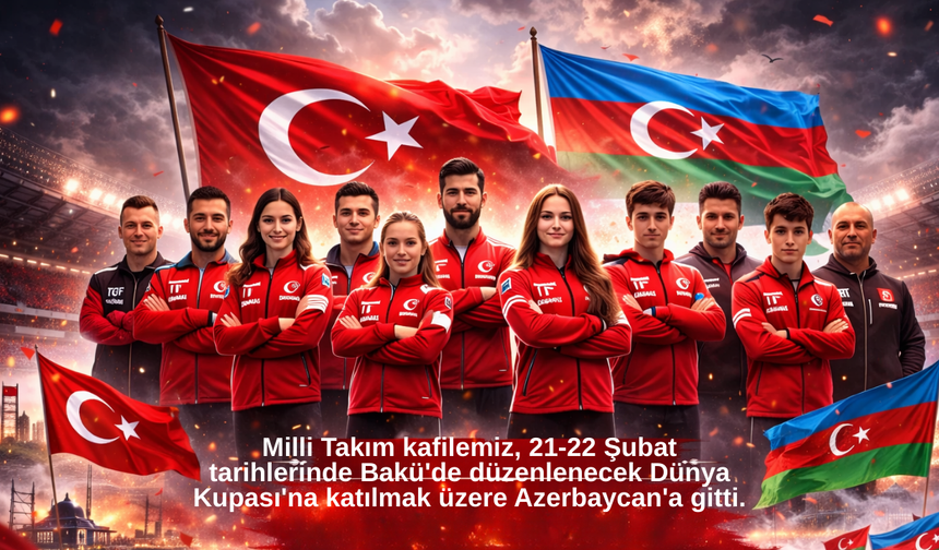 Trampolin Milli Takımı Bakü Dünya Kupası’nda