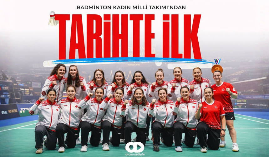 Tarih Yazdık: Kadın Badminton Takımı Avrupa 3.’sü