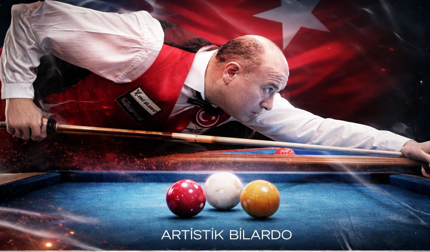 Barış Cin Artistik Bilardo Avrupa Şampiyonu Oldu