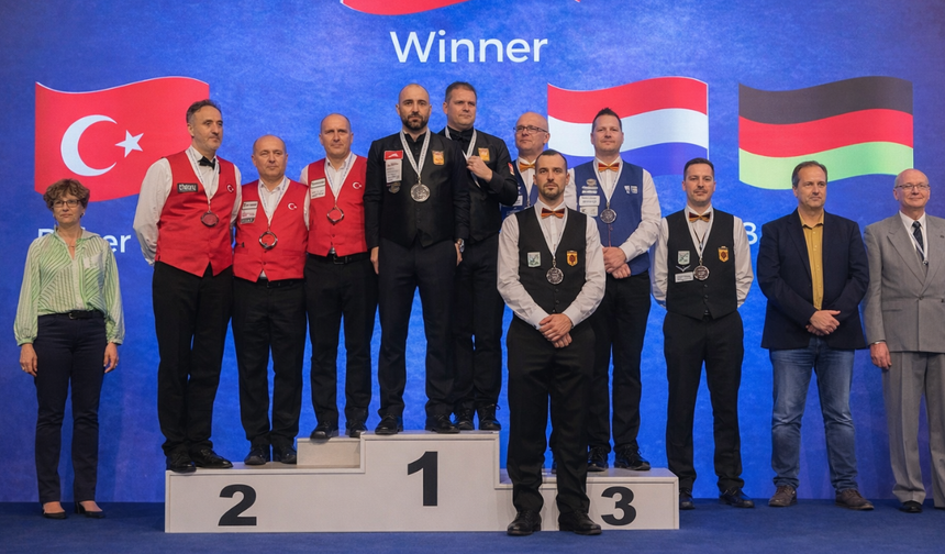 Artistik Bilardo Avrupa Şampiyonası’nda Gümüş Madalya