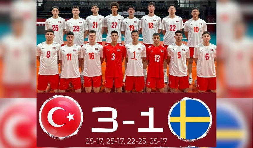 U18 Erkek Milliler İsveç’i 3-1 Mağlup Etti