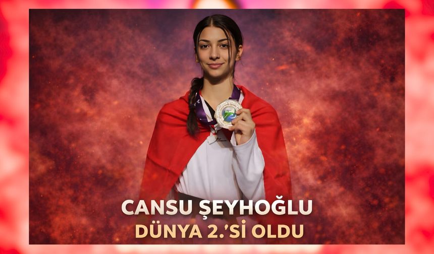 Milli Taekwondocu Cansu Şeyhoğlu Dünya İkincisi Oldu