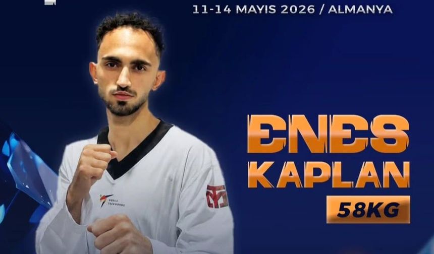 Enes Kaplan Avrupa Tekvando’da bronz madalya aldı