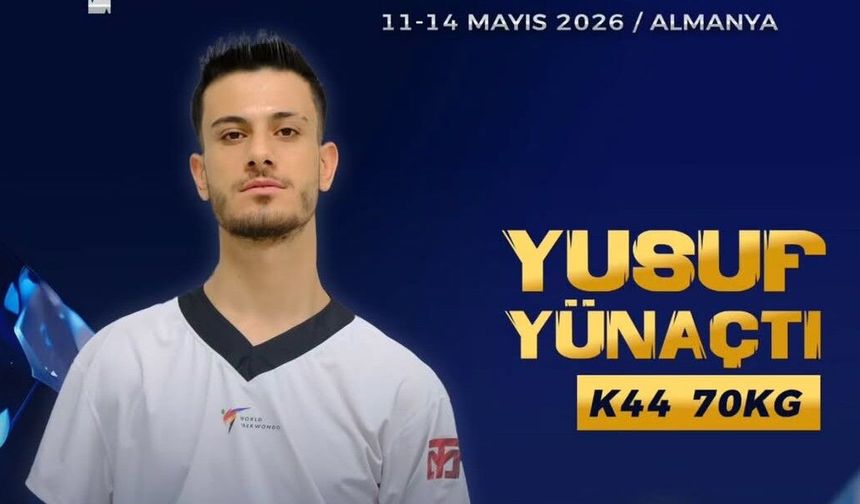 Yusuf Yünaçtı Avrupa Para Tekvando Şampiyonu oldu