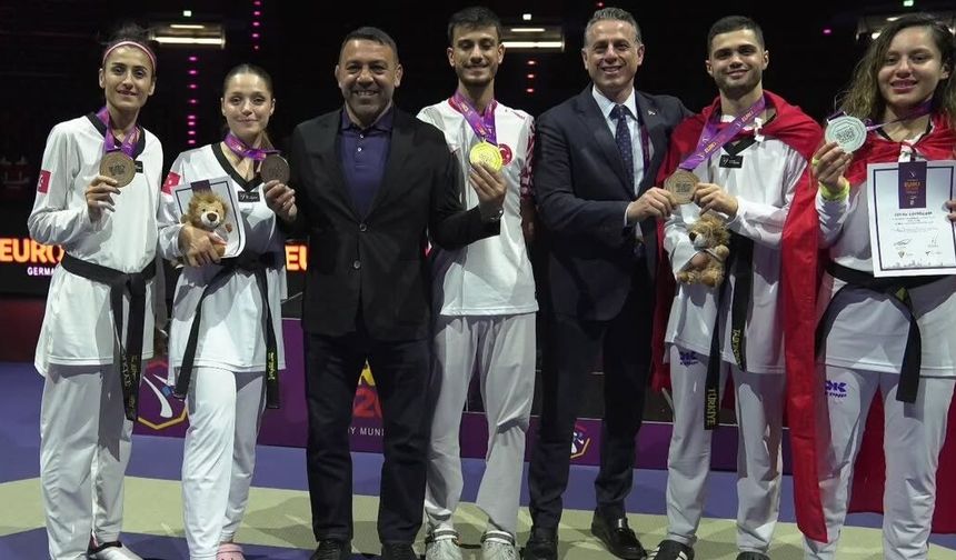 Milli tekvandocular Avrupa’da 17 madalyaya ulaştı