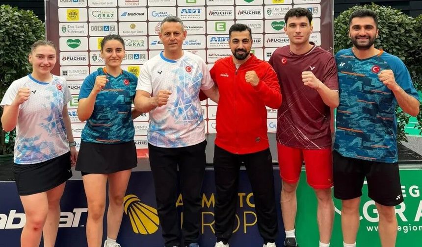Milli badmintonculardan Avusturya’da 3 bronz madalya