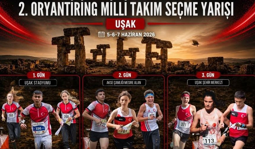 Uşak’ta Milli Takım için kritik oryantiring yarışı