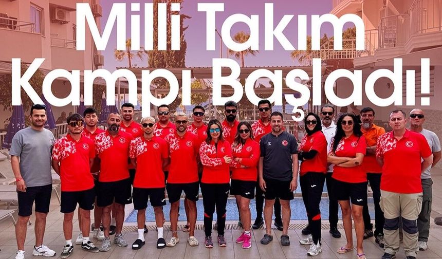 Yamaç Paraşütü Millileri Alanya’da kampa başladı