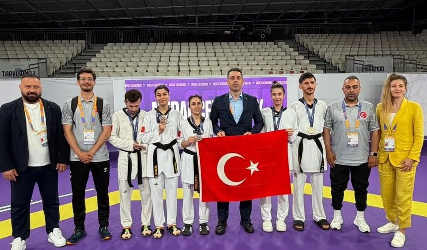 Para Tekvandoda Roma'dan 5 madalyalık gurur